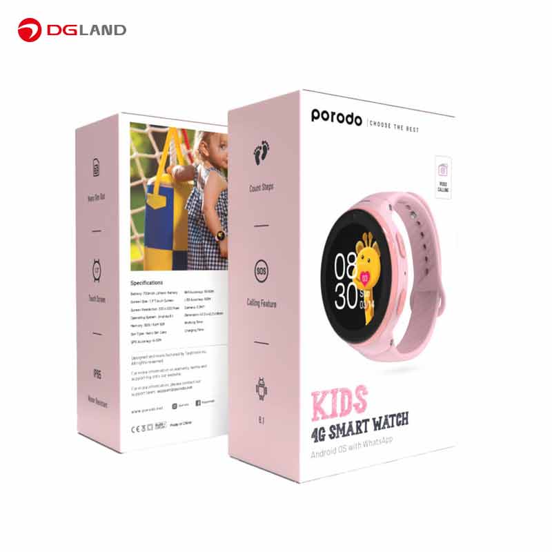 ساعت هوشمند پرودو کودکان  مدل Kids 4G Smart Watch مدل PD-KDSWT-PK