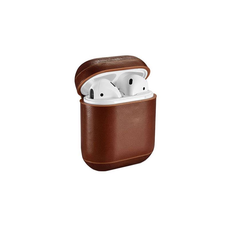 کاور محافظ چرمی ICARER مناسب برای کیس اپل Air Pods