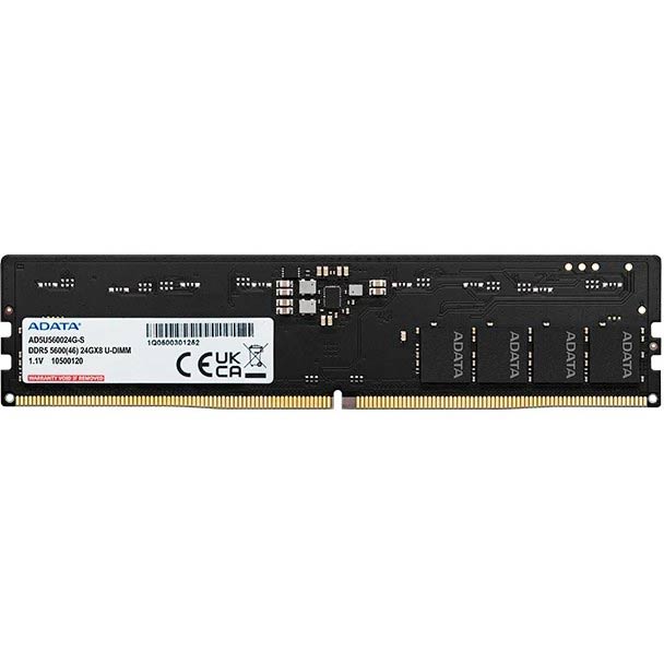 رم کامپیوتر DDR5 تک کاناله 5600 مگاهرتز CL46 ای دیتا ظرفیت 16 گیگابایت