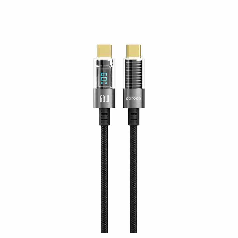 کابل شارژ تایپ سی پرودو مدل  PD-60CCD طول 1.2 متر 