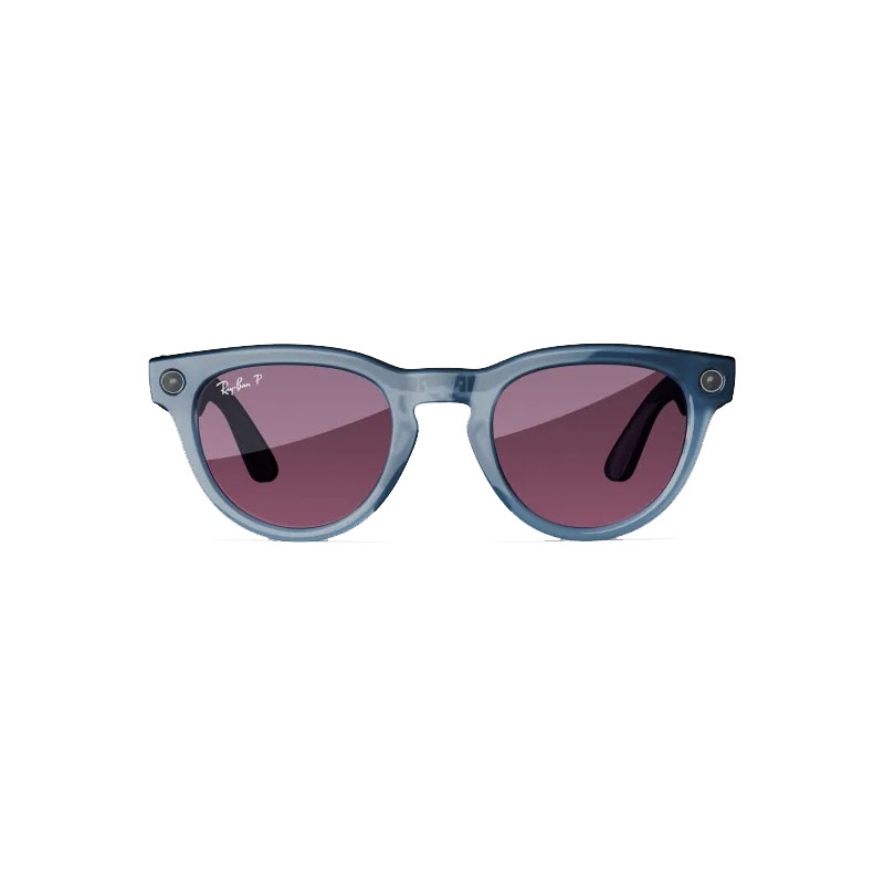 عینک هوشمند RayBan مدل Meta Headliner Shiny Jeans Transparent