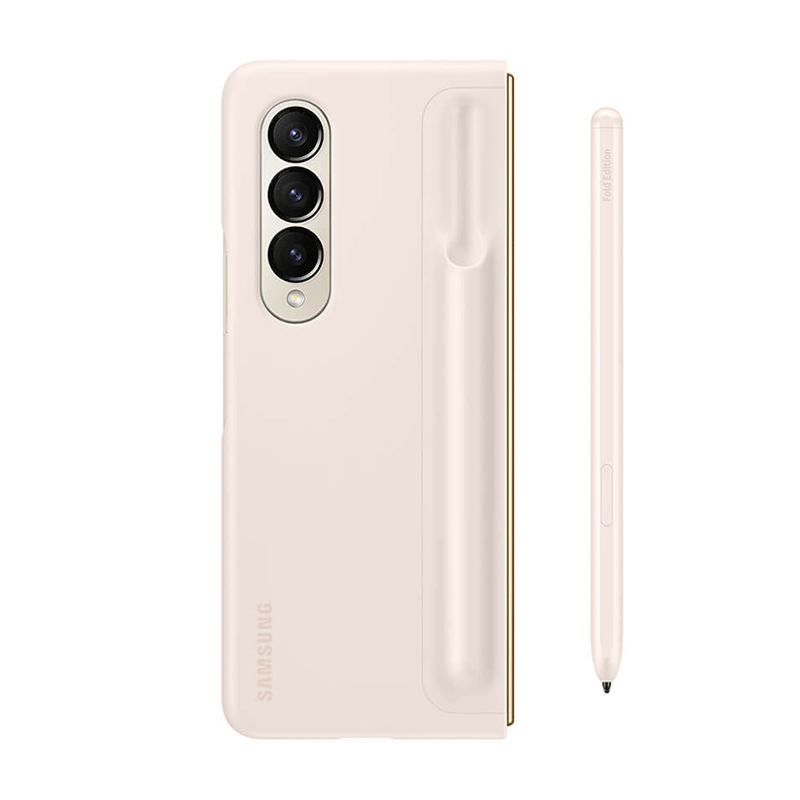 کاور سیلیکونی سامسونگ مدل Standing مناسب برای گوشی موبایل سامسونگ Galaxy Z Fold4 به همراه قلم