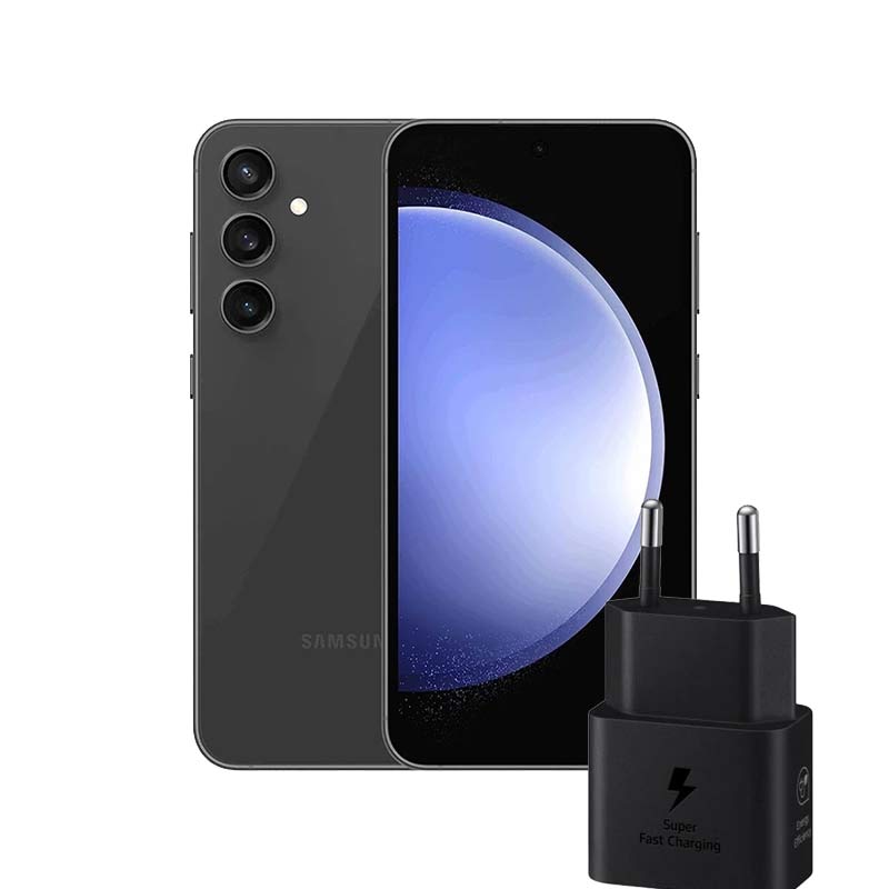 پکیج گوشی موبایل سامسونگ مدل Galaxy S23 FE 5G دو سیم کارت ظرفیت 256 گیگابایت و رم 8 گیگابایت- ویتنام به همراه شارژر دیواری 2 پین سامسونگ 25 وات مدل EP-T2510
