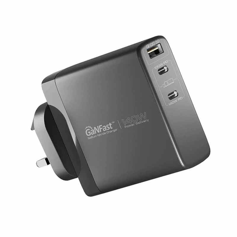 شارژر دیواری ۱۴۰ وات پرومیت مدل GANCHARGE-140W